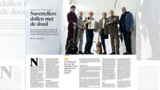 Een krantenartikel over de Navertellers die in het Noord-Hollands Dagblad heeft gestaan.