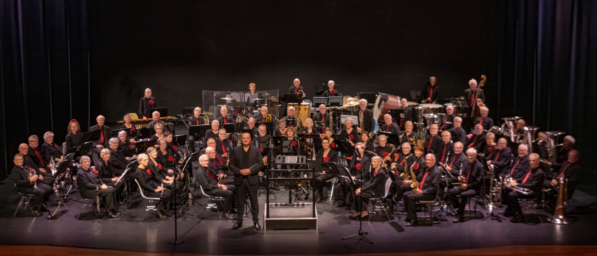 Groepsfoto van het orkest