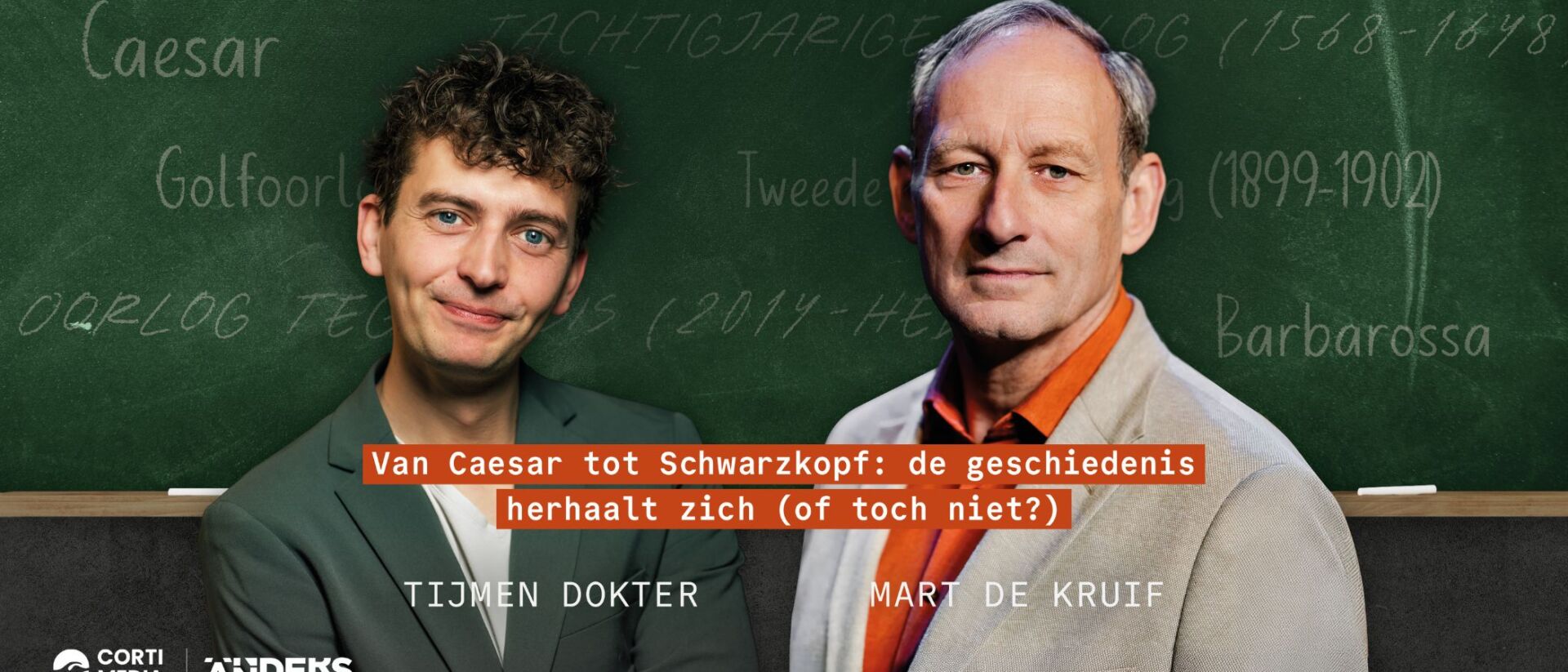 Je ziet een poster van Veldheren Historisch.