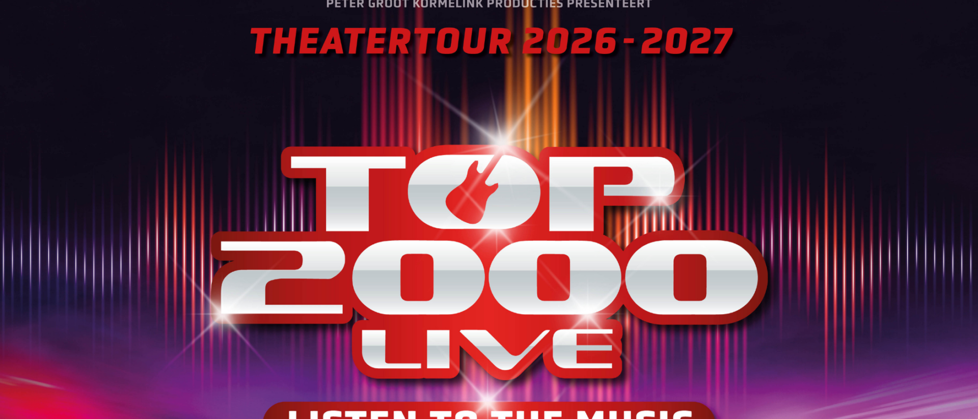 Promotiebeeld Top 2000 Live Listen to the Music theatertour 2026-2027 Hoorn