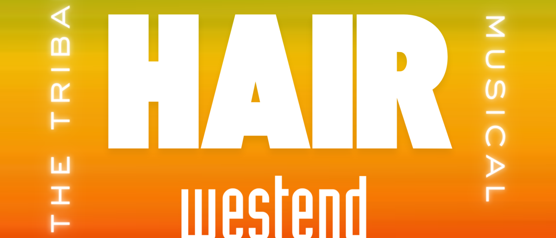 Promotionele poster musical Hair van Musicalvereniging Westend West-Friesland